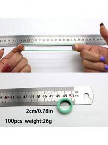 兒童糖果色彈性髮圈,具有良好的彈性,不損傷頭髮。是寶寶女孩的絕佳髮飾 - 黑色 - 查看 2