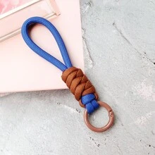 XIANG YU 12厘米彩色编织绳带挂绳钥匙扣适用于手机壳女士防丢失汽车钥匙链包挂配件钥匙圈休闲汽车配件包饰背包学校可爱哥特式 Y2k 包配件挂绳带身份证夹汽车配件包饰 - 彩色 - 查看 16