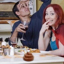 1PC Poop Car Remote Control Plastic Simulation Stool Toy Poop Car With Spinning And Farting Action For Halloween April Fools Day, Family Games And Party Gifts (Without Screwdriver And Batteries) - Brown - View 8