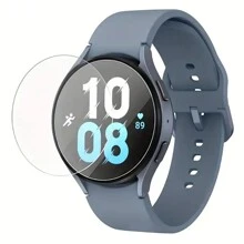 6入組手錶9h鋼化玻璃屏幕保護貼,防刮耐用且無氣泡,適用於三星galaxy Watch6經典版/watch5 Pro/watch4經典版 47mm/43mm、45mm/44mm/40mm、46mm/42mm - 無色 - 查看 5