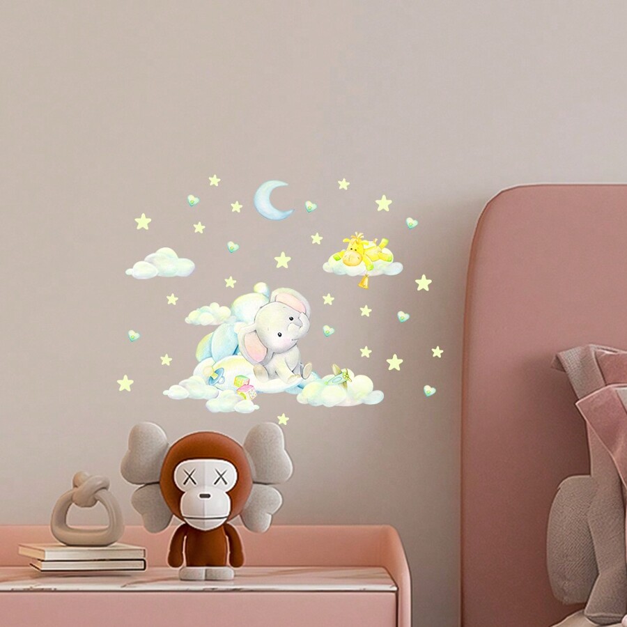 48 Stück Leuchtende Mini-Elefanten - Harz Figuren Für Garten & Deko