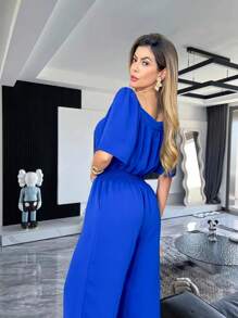 Women Bodysuits - 寶藍色 - 查看 2