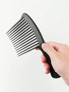 2 Miếng Đen Sự phối hợp Lược Với Rộng Răng , Thích hợp Đối với Ướt/khô Tóc , Hình-Cây rìu Dài Lược chải tóc , Tóc giả piece Lược tạo kiểu , Textured Lược Đối với Dầu Tóc , Răng rộng Cắt tóc Lược - màu đen - Xem 4