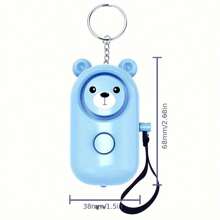 1pc Mini Personal Alarm, Women Self Defense Protection Alarm Suitable For Female Elders -Emergency Alert Device For Safety - Purple - View 8