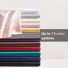 4/6 Pieces Solid Satin Luxury Sheet Set With 1*Flat Sheet,1*Fitted Sheet,4*Pillowcases Without Core,Luxury Silky With Natural Sheen,Elastic 14" Pocket Fits Up To 16" Mattress,Soft Comfortable Breathable Bedding Mattress Protector Set,All-Season Elegant Home Textile For Full-Queen-King-California King Size,Ideal Festive Celebrations Holiday Gift For Bedroom Decor - Trắng - Xem 11