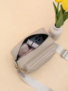 New Women's Bag Simple Casual Two-Piece Shoulder Bag Fashion Crossbody Bag Retro PU Soft Leather Feeling Women's Oblique Shoulder Bag