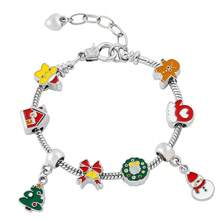 1 件聖誕樹、薑餅人、鈴鐺、串珠 Diy 手鍊配件 - 聖誕節手鍊 - 查看 8