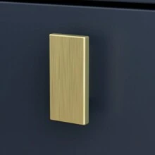 ECACAD 21.3"H Nightstand End Table Three Drawer Black And White