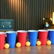 24入組啤酒乒乓球遊戲杯,酒吧供應品,戶外休閒遊戲,啤酒乒乓球杯,隨機顏色組合 - 彩色 - 查看 7