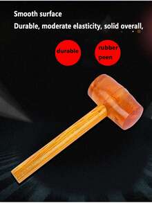 1pc Transparent Rubber Hammer, For Home Decoration And Laying Floor Tiles, Shock Absorbent And Durable, With Round Head - Multicolor - View 4