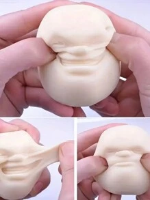 1個成人減壓玩具,感官玩具,緩解焦慮,療癒情緒(隨機臉型) - 彩色 - 查看 3