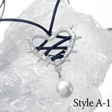 1pc Large Exaggerated Romantic Heart Pendant Necklace With Adjustable Cord For Women, Perfect Gift For Best Friend, Mardi Gras, Valentine'S Day - Multicolor - View 2