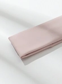 1個女性純色運動頭帶,由柔軟材料製成,適用於瑜伽、健身、羽毛球等運動 - 粉色 - 查看 3