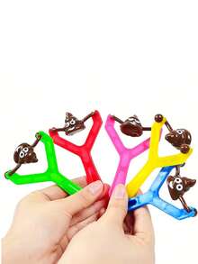 微笑大便彈弓玩具-有趣的彈弓便便玩具,減壓、派對遊戲必備,成人完美禮物 - 彩色 - 查看 3