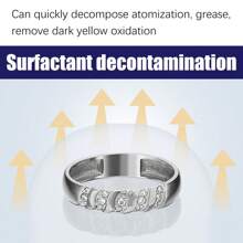 JUE FISH 1瓶50ml珠寶抛光噴霧,通用銀金寶石,長效閃亮,金表鑽石戒指家庭污漬去除鏽蝕液抛光工具 - 藏蓝色 - 查看 4