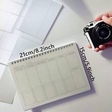 Time Management Plan, Self-Discipline Tracker, Study Plan, Punch Card, Weekly Planning Notebook, Daily Schedule Notebook, Spiral Bound Tear Off Notebook - Multicolor - View 9