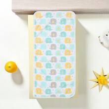 1 件婴儿加厚印花毛巾-男女通用，吸水性强，超大尺寸 25x50cm，柔软舒适，健康，可用作拍嗝巾、浴巾、面巾等，适合所有季节-新父母的最佳选择 - 大象 - 查看 1