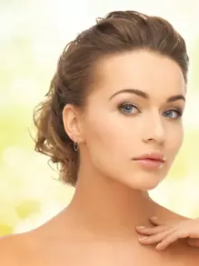 2入組方晶鋯石裝飾耳環 - 金黃色 - 查看 4