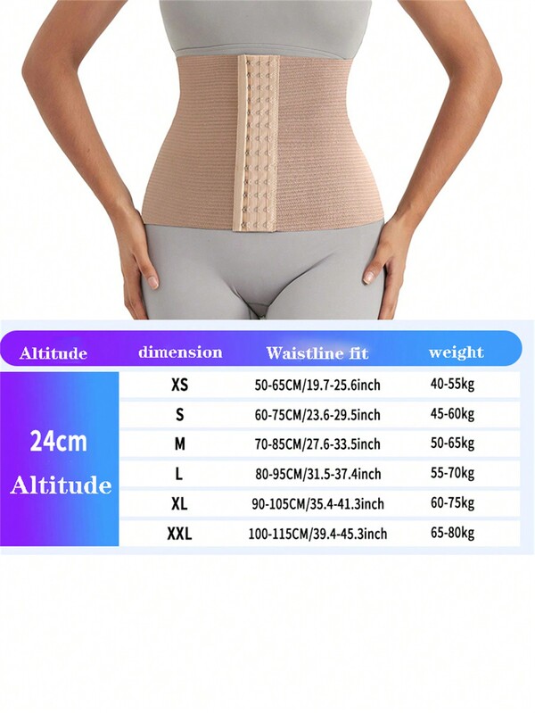1pc Everyday Use, Hook Closure Waist Trainer Body Shaper Belt