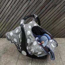 DODO NICI Baby Car Seat Cover Carseat Canopy For Newborn Carrier 2 Layers Window With Mesh, Patented