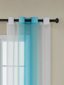 兩片漸層窗簾窗簾,薄紗或半透明：無論您喜歡透明或半透明的外觀,我們的系列都能滿足您的需求。薄薄的窗簾讓柔和的漫射光透過,營造出通風迷人的氛圍。如果您想要更多的隱私,請選擇我們的半透明窗簾,實現採光與隱私的完美平衡。 - 藍色 - 查看 8