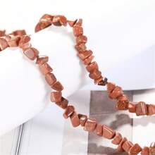 Cuentas de piedra astillada natural, piedras preciosas multicolor asimétricas de 5-8 mm, rocas de curación de chakra sueltas con agujero para fabricación de joyas, manualidades DIY, cristal - Multicolor - Ver 8