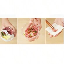 1入組不鏽鋼多功能大蒜壓碎器搗碎刀切片器廚房工具 - 白色 - 查看 7