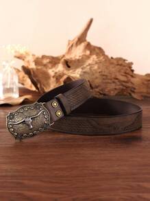 1 条女士休闲复古腰带万圣节 - 棕色 - 查看 2