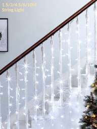 1pc 4.9/9.8/14.7/19.6/32.8/49.2/65.6ft. Home Decor Led Fairy String Lights,Battery/USB Powered,Courtyard,Trees,Bedroom Decorative Light String,Suitable For Wedding Birthday Party Hanging Window Decor, Garden Yard Decor,Indoor Room Wall Decoration Lights,Christmas Tree Decoration Lights String