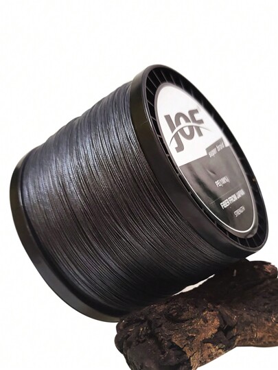 JOF Super Strong Fishing Line-300YDS/500YDS/1000YDS 4-Strand Multifilament PE Anti-Abrasion Braided Line For Smooth Long Casting, Available In 8-80LB Options Random Delivery