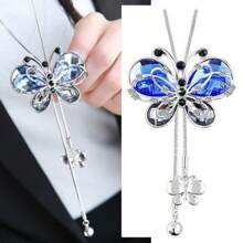 1入韓國風格長項鍊毛衣項鍊吊墜簡約女性秋冬服飾配件 - 款式4 - 查看 4