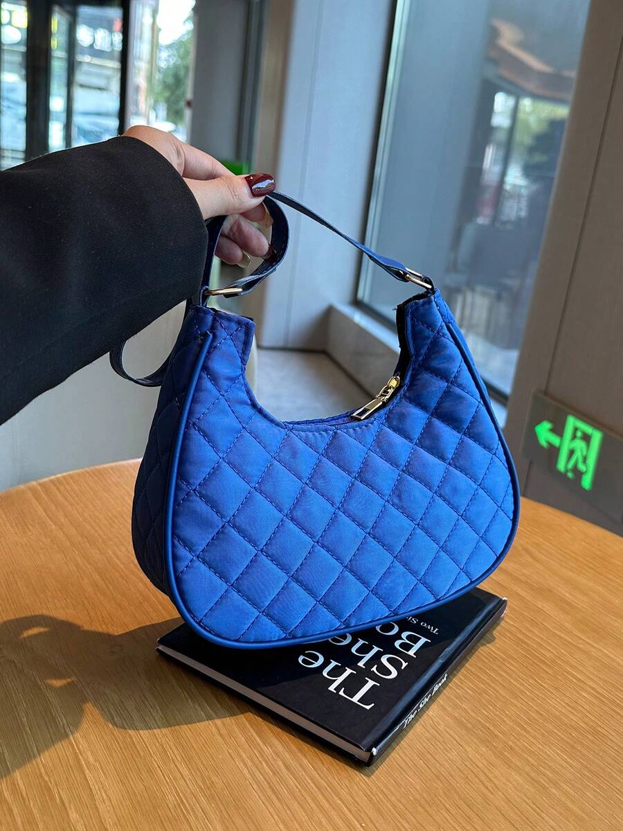 New Arrivals Baguette Shoulder Handbag For Women, Stylish And Fashionable - Royal Blue - View 1
