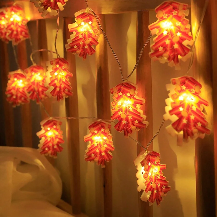 鞭炮燈串,春節led燈,usb供電,用於新年,元宵節,客廳裝飾