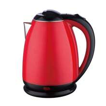 Colorful Teapot Coffee Maker Electric Kettle 2 Liter Fast Boiling Double Layer Anti-Scald - 紅色 - 查看 1