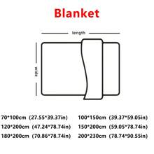 Black Flannel Fleece Blanket Bedspread - Black - View 2