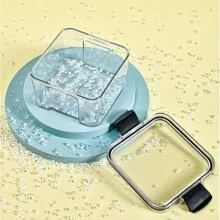 1入廚房透明密封穀物和零食收納罐 - 白色 - 查看 1