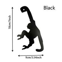 1pc Funny Monkey Banana Holder Metal Material Hook, Key Hook - Black - View 5