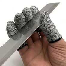 10 Uds. Dedales Resistentes A Cortes, Protección Laboral Para Cocina, Trabajo, Escultura, Protector De Dedos Antideslizante Y Reutilizable - Gris - Ver 3