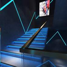 Led藍色霓虹繩燈led帶防水可剪切柔軟霓虹燈帶燈條,適用於室內和室外裝飾,廚房、臥室、花園、酒店假日氛圍裝飾 - 藍色 - 查看 8