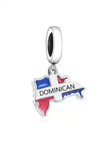 1 Pieza Moderno Colgante De Bloque De Color De Plata 925 Esterlina Con Cuentas Para Hacerlo Tú Mismo, Estilo Unisex Para Uso Diario