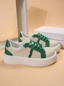 Zapatos De Plataforma Verde Para Mujer - Verde - Ver 6