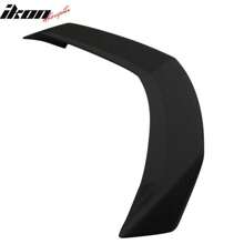 Trunk Spoiler Fits For 2016-2019 Cadillac ATS-V, V Style Unpainted Black ABS Plastic Rear Spoiler Deck Wing - Black - View 5