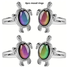 Mood Ring Adjustable Size Original Oval Color Changing Ring Set Ring Jewelry - Color Changing Open Adjustable Ring - View 23