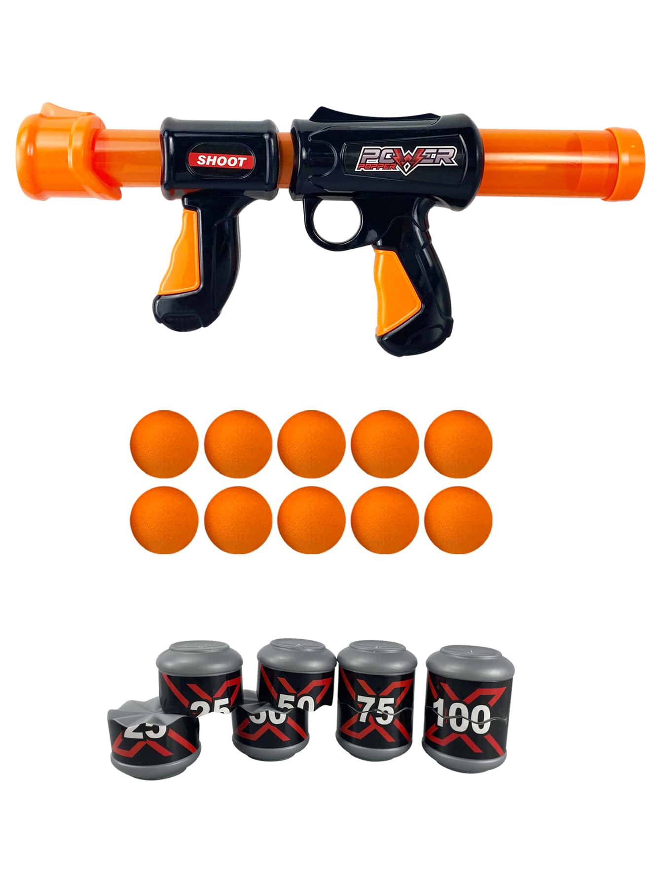 Áp suất không khí Súng Shooting Súng Bắn Trò Chơi Bộ - màu đen - Xem 1