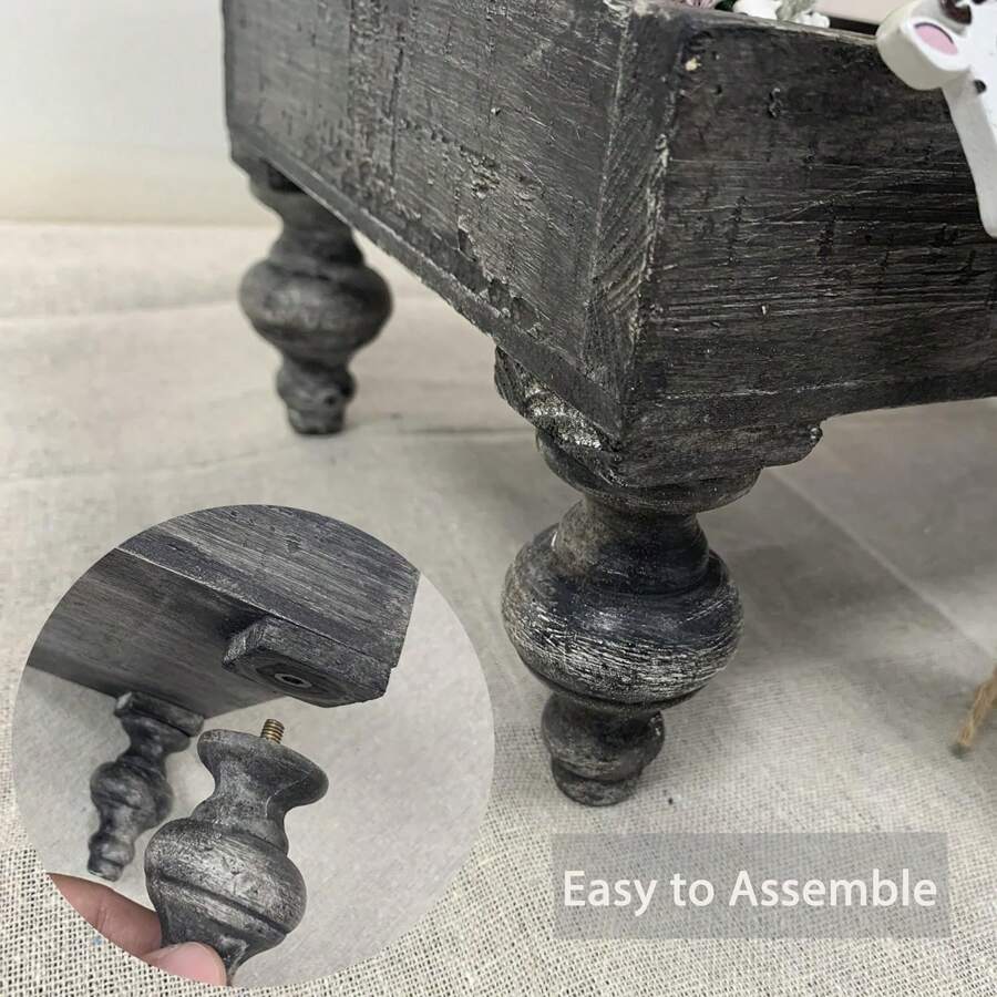 hanyial Wooden Riser Decorative Tray: Farmhouse Wood Pedestal Display ...