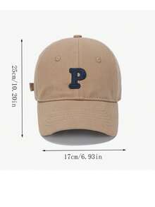 儿童棒球帽春秋款男女童棒球帽太阳帽新生宝宝防晒帽3-8岁头围50-54cm - 卡其色 - 查看 11