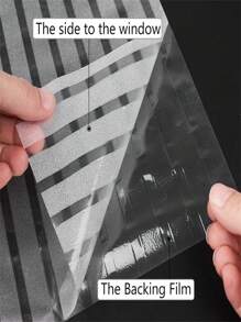 Frosted Window Privacy Film Sun Blocking Frosted Glass Window Film Static Cling Window Covering Non Adhesive Glass Sticker For Home Office Bathroom Kids Study Stripe Patterns, Stickers, Wall Decal, Vinyl Decal For Home Decorations, Spring Decoration Items Refresh Your Home, Rama Decoration Stickers Gifts Birthday Graduation