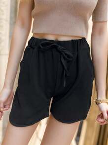 Women Shorts - 黑2 - 查看 1