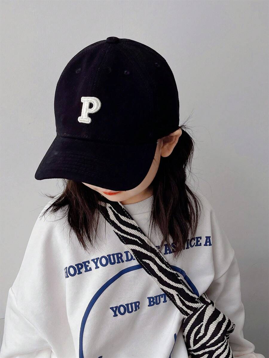 儿童棒球帽春秋款男女童棒球帽太阳帽新生宝宝防晒帽3-8岁头围50-54cm - 卡其色 - 查看 1