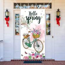 90*180cm門貼裝飾掛布,適用於假日派對裝飾或作為房間背景布,可作掛毯使用 - 彩色 - 查看 2